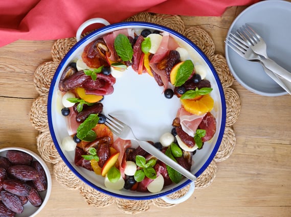 Date Antipasto Wreath