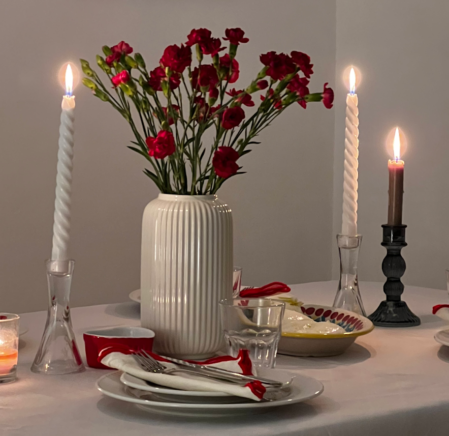 valentines day table