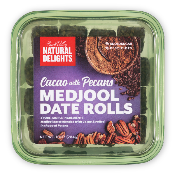 Natural Delights Cacao with Pecans Medjool Date Rolls