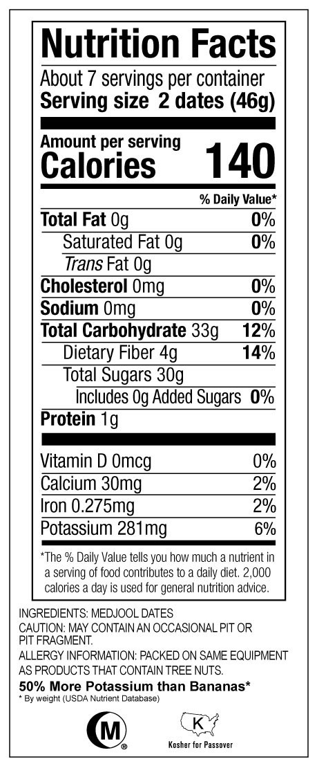 Nutrition label