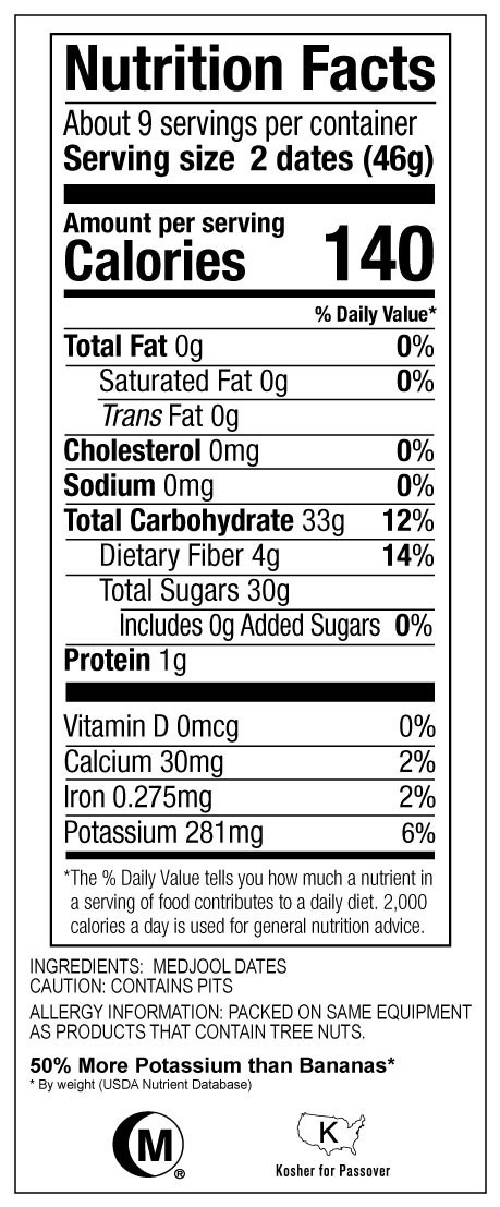 Nutrition label