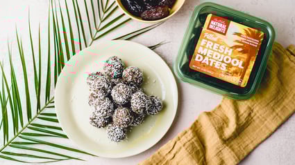 medjool date chocolate tahini bites