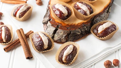 frangelico cream cheese stuffed dates