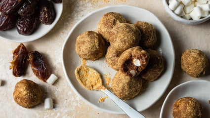 smores balls with medjool dates