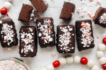 Chocolate Peppermint Truffle Bars