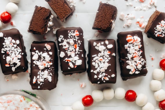 Chocolate Peppermint Truffle Bars