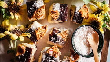 pina colada date ice cream sandwiches