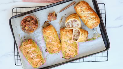 Pork, Fennel and Date Sausage Rolls