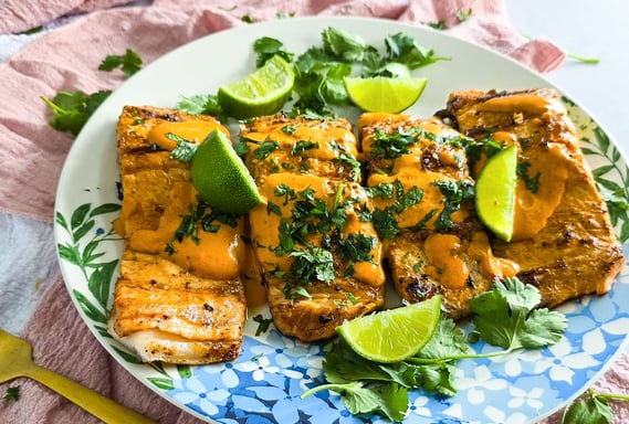 Grilled Salmon with Chipotle Date Sauce
