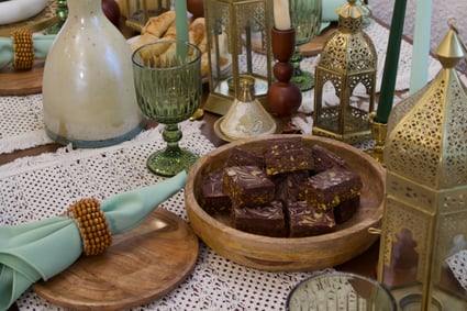 No-Bake Chocolate Pistachio Date Bars