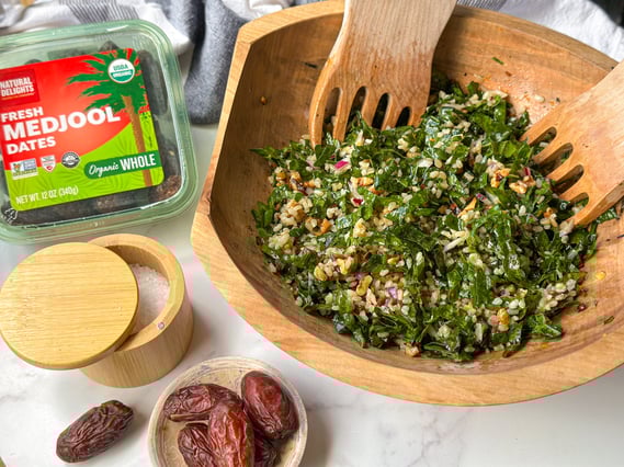 date brown rice salad