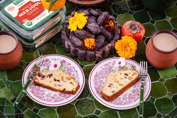 Medjool Date and Persimmon Fruit Cake