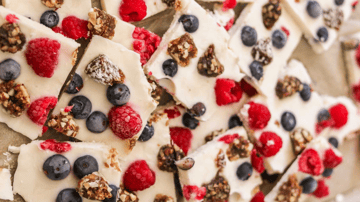 Frozen Yogurt Bark with Berries