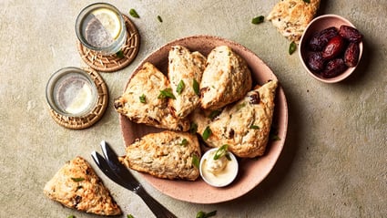 Savory Date & Cheddar Scone