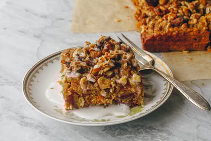 Carrot Cake Oatmeal Bars