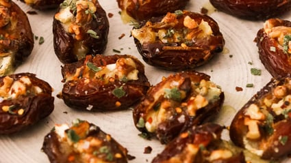Air Fryer Brie Stuffed Dates