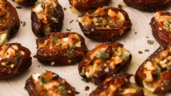 Air Fryer Brie Stuffed Dates