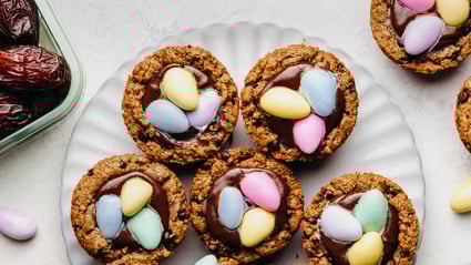 Easter Egg Fudge Cookie Cups