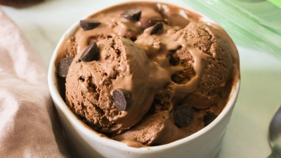 Date Sweetened Chocolate Peanut Butter Ice Cream