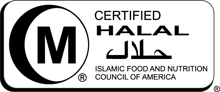 Certified HALAL - Islamic Food and Nutrition Council of America