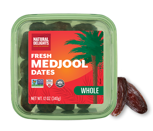 package of Natural Delights Whole Fresh Medjool Dates