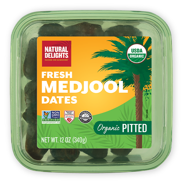 Natural Delights Pitted Organic Fresh Medjool Dates