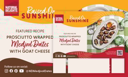 Natural Delights Raised on Sunshine shelf and header cards