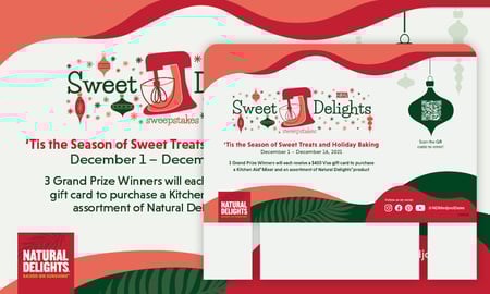 Natural Delights Sweet Delights shelf and header cards
