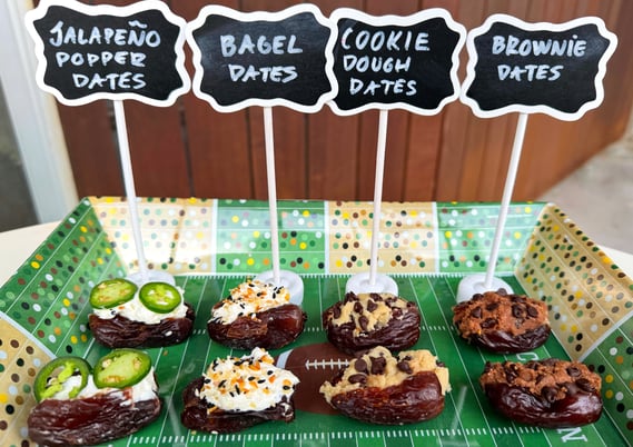 dates as footballs