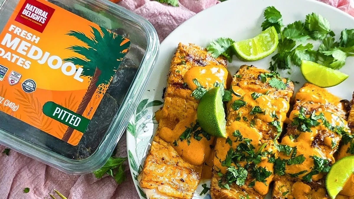 dates and salmon