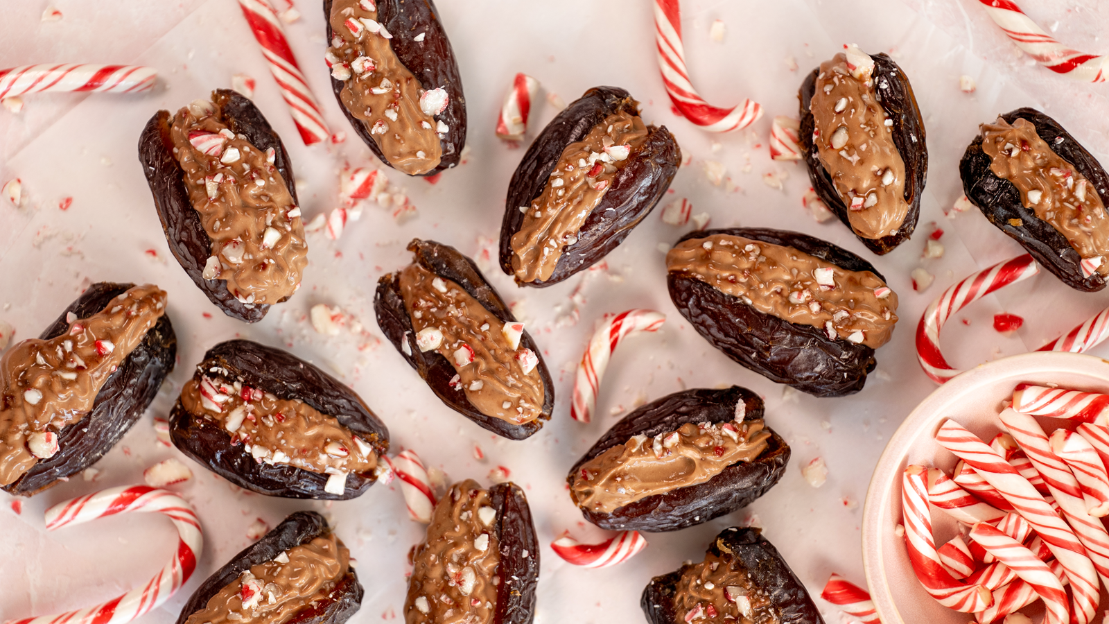 Peppermint Stuffed Dates
