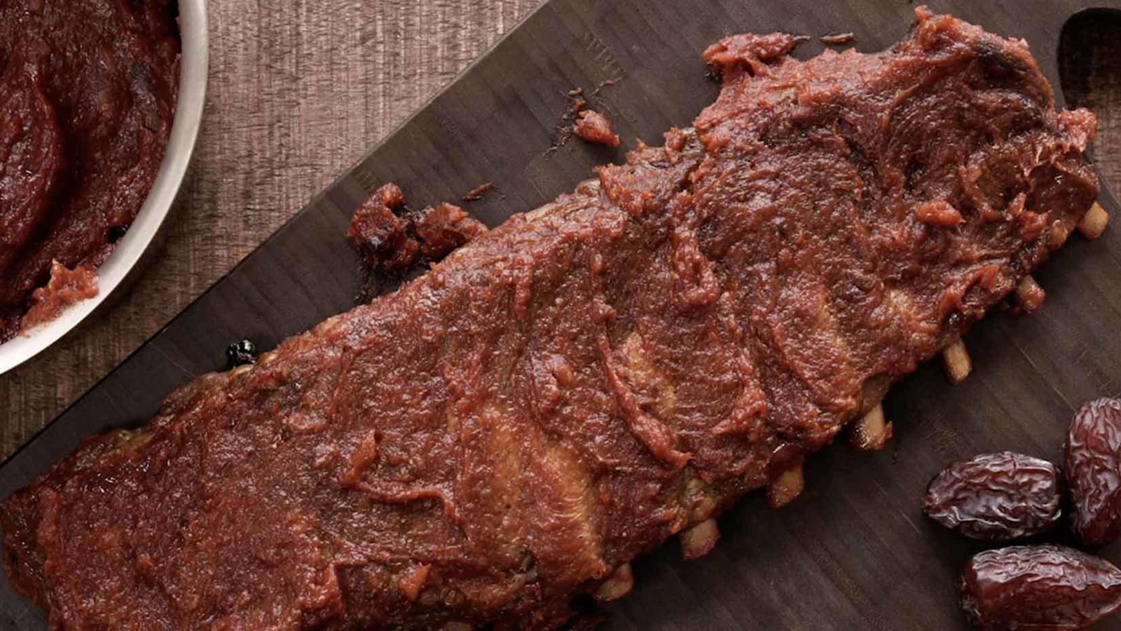 medjool date and cirtus bbq sauce