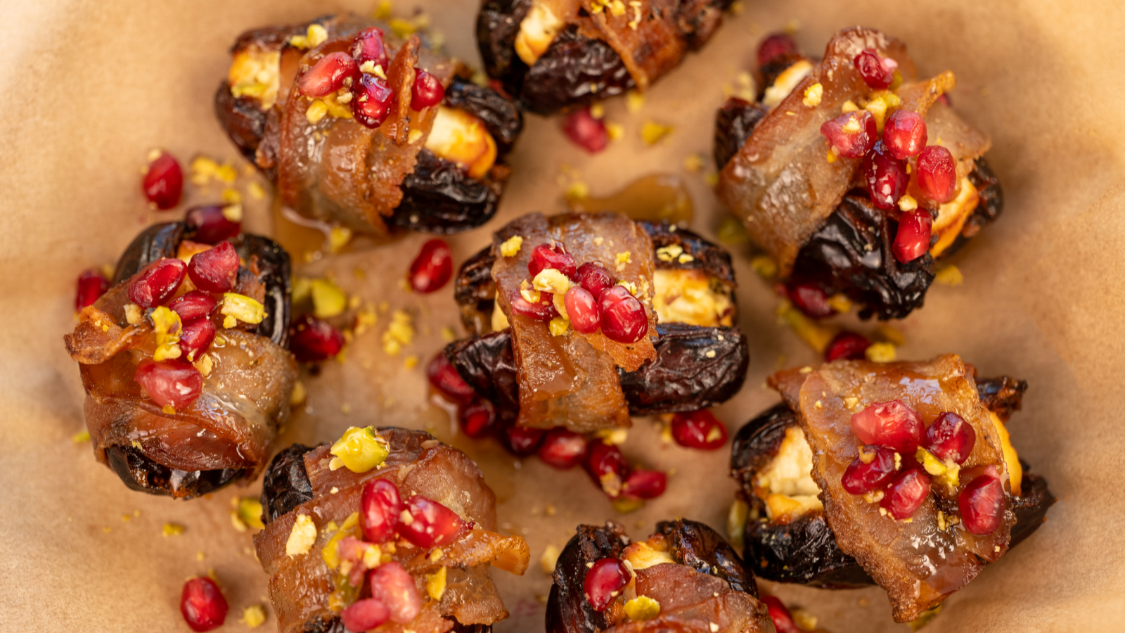 Goat Cheese Bacon Wrapped dates