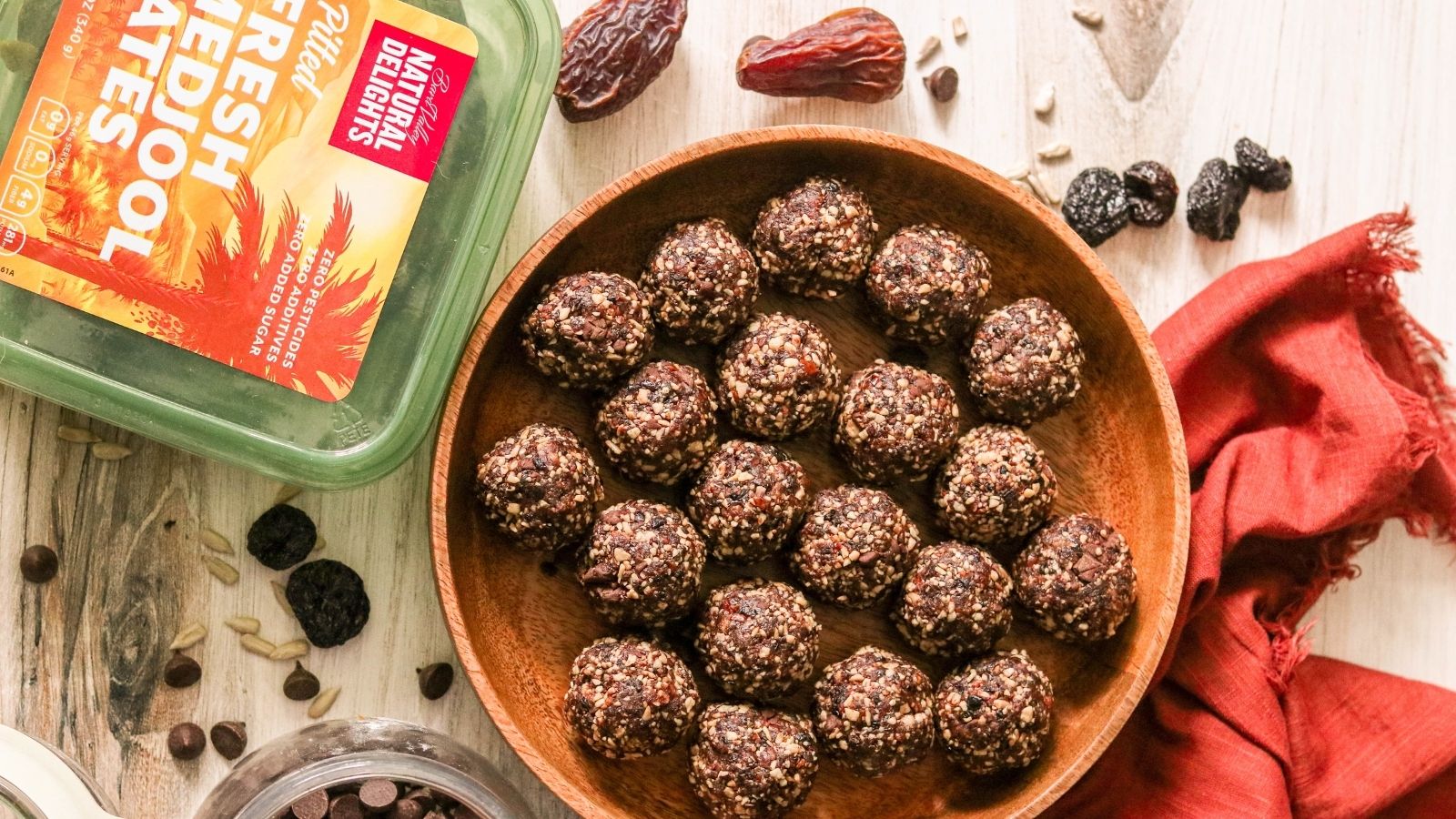 Dark Chocolate Cherry Energy Bites