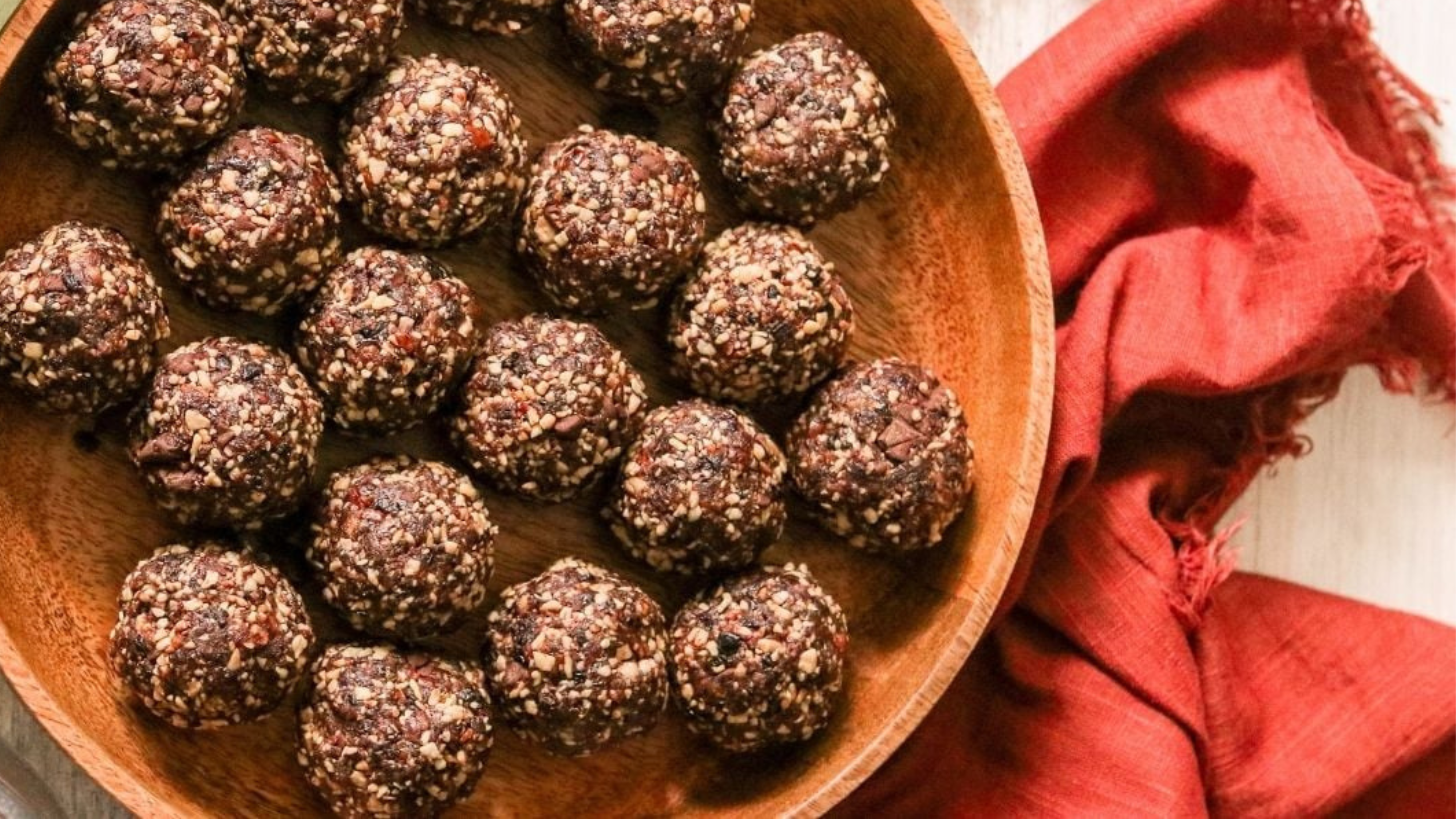 Dark Chocolate Cherry Energy Bites