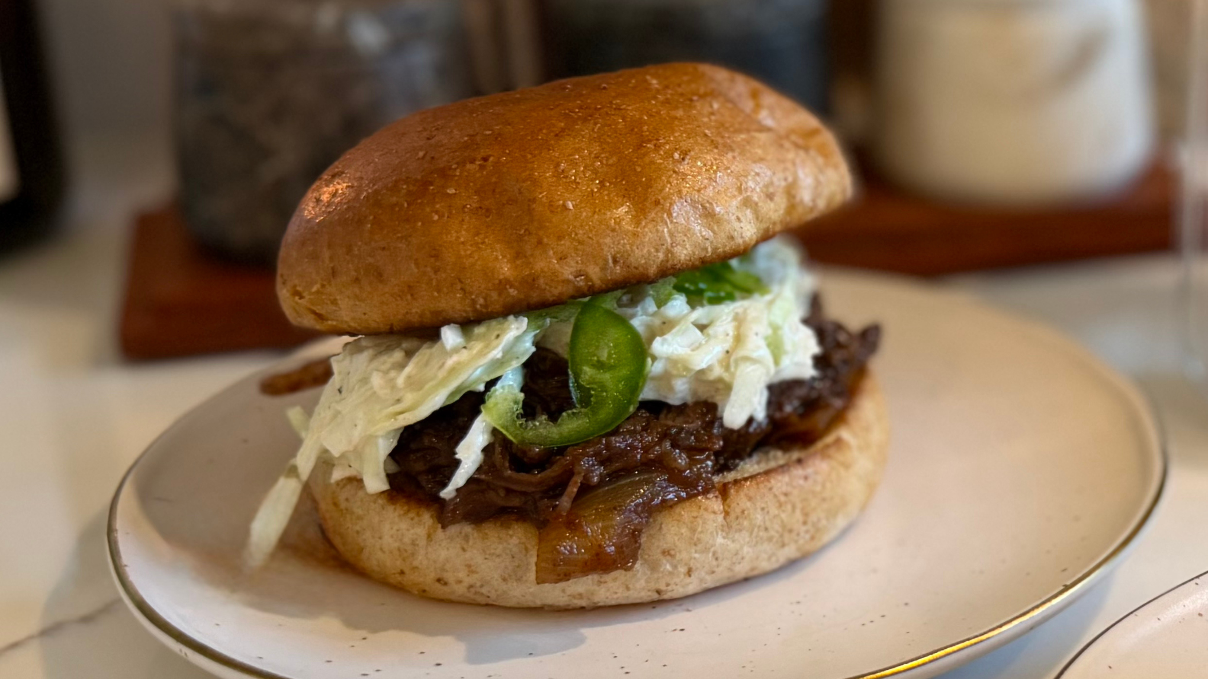 slow cooker BBQ pulled beef