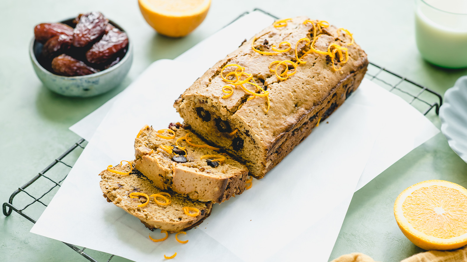 Espresso, Date, and Walnut Bread
