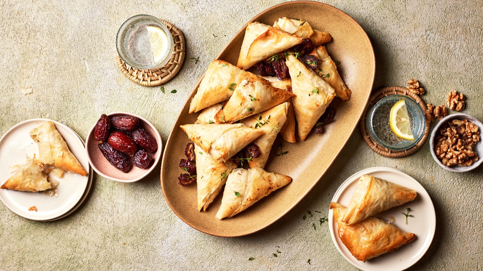 Feta Walnut Date Phyllo