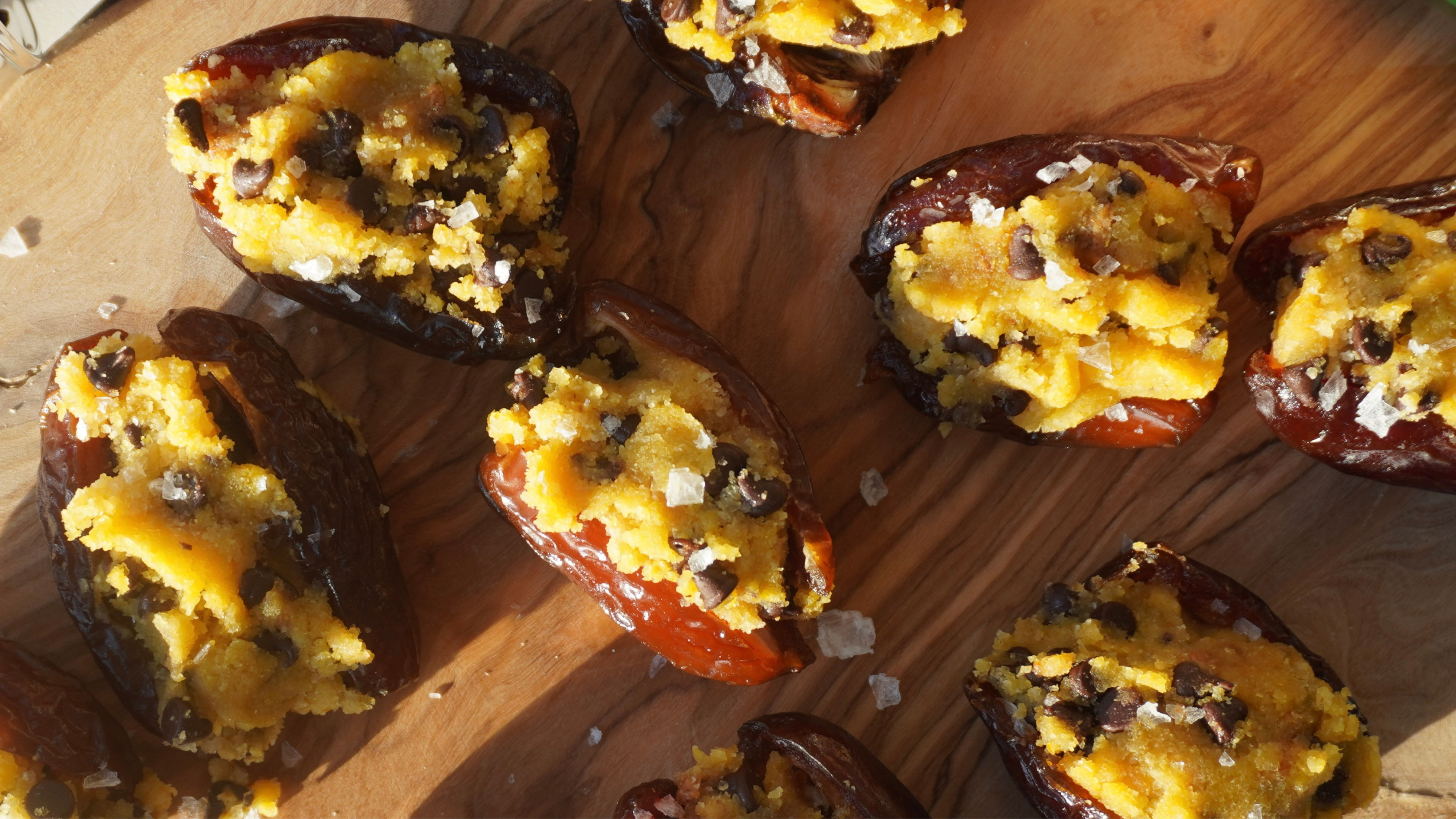 Pumpkin Cookie Dough Stuffed Dates