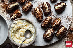 Tiramisu Stuffed Dates