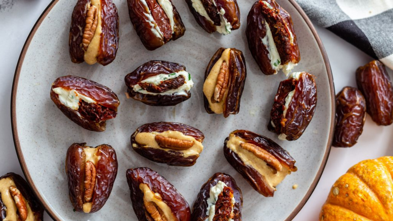 Cream Cheese Stuffed Dates