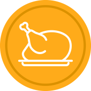 cooked chicken icon