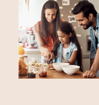 family eating dates